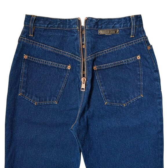 90s Vintage Gaultier Jeans Modson Highwaisted Back Zipper Avant-Garde Edgy. - Picture 1 of 13